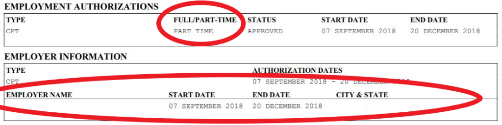 CPT Authorization Example