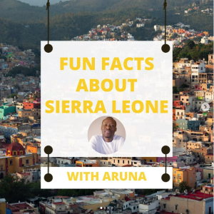 Sierra Leone background introducing fun facts on Instagram post